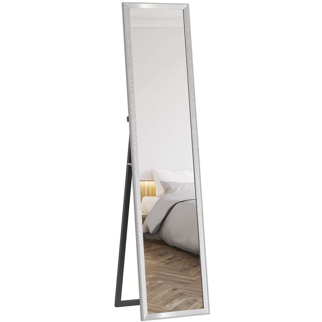 DodiOnline Glitter Frame Full-Length Mirror - Silver