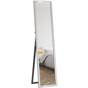 DodiOnline Glitter Frame Full-Length Mirror - Silver