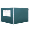 DodiOnline 3 Meters Gazebo Replaceable Exchangeable Side Panel Wall Panels Walls With Window, Dark Green