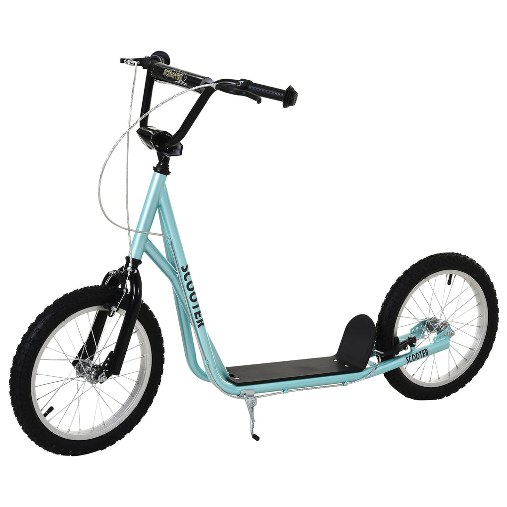 DodiOnline Kick Scooters for Kids with Adjustable Height, Anti-Slip Deck, Dual Brakes, Rubber Tyres, for Boys and Girls Aged 5+ Years Old - Blue