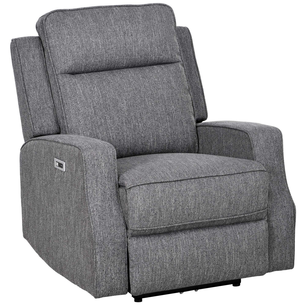 DodiOnline 150° Electric Reclining Chair, with USB port and Footrest - Charcoal Grey