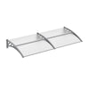 DodiOnline Door Canopy Awning Outdoor Window Rain Shelter Cover for Front/Back Door Porch Clear 196 x 75cm